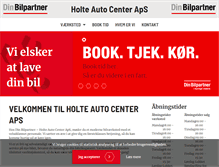Tablet Screenshot of holteautocenter.dk